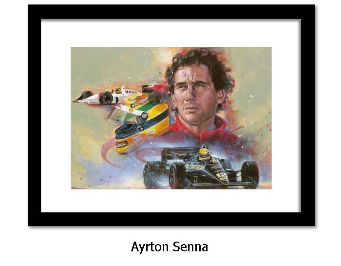 Ayrton Senna Wall Art Print